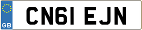 Trailer License Plate